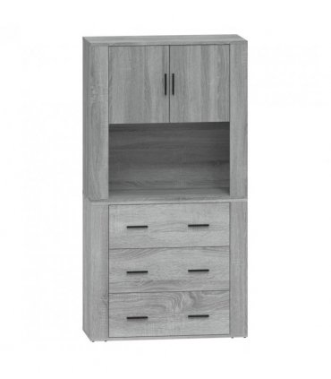 vidaXL Highboard Grey Sonoma Engineered Wood — V0671964137