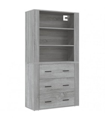 vidaXL Highboard Grey Sonoma Engineered Wood — V0671964141
