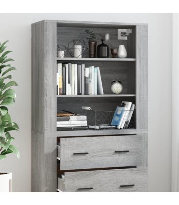 vidaXL Highboard Grey Sonoma Engineered Wood — V0671964141