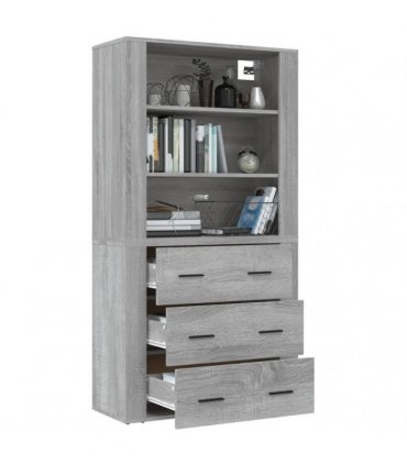 vidaXL Highboard Grey Sonoma Engineered Wood — V0671964141