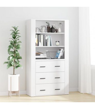 vidaXL Highboard White Engineered Wood — V0671964142