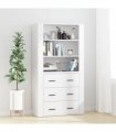 vidaXL Highboard White Engineered Wood — V0671964142