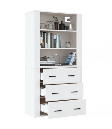 vidaXL Highboard White Engineered Wood — V0671964142