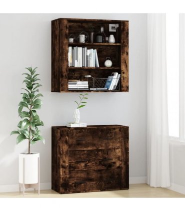 vidaXL Highboard Smoked Oak Engineered Wood — V0671964143