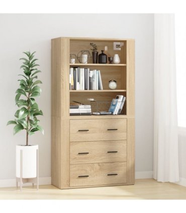 vidaXL Highboard Sonoma Oak Engineered Wood — V0671964144