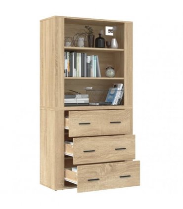 vidaXL Highboard Sonoma Oak Engineered Wood — V0671964144