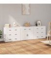 vidaXL Sideboards 3 pcs White Engineered Wood — V0671964161