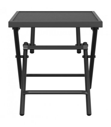 vidaXL Folding Garden Table Anthracite 38x38x38 cm Steel Mesh — Size: 38 x 38 x 38 cm