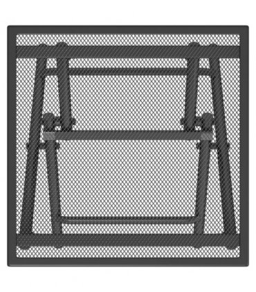 vidaXL Folding Garden Table Anthracite 38x38x38 cm Steel Mesh — Size: 38 x 38 x 38 cm