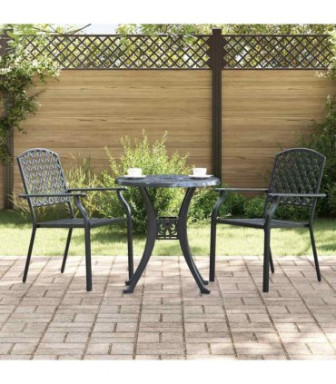 vidaXL Garden Chair 2 pcs Anthracite 56 x 65 x 89 cm Steel