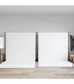 vidaXL Backdrop Stands 2 pcs Black 305x243 cm Steel — Size: 305 x 243 cm (2 pcs)