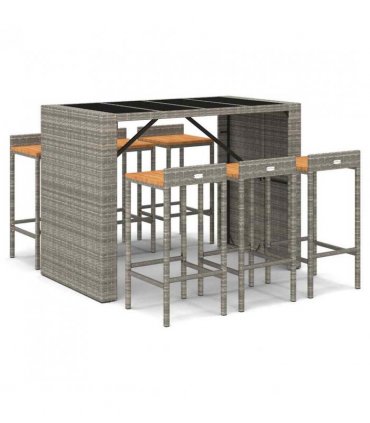 vidaXL Garden Bar Set | Grey