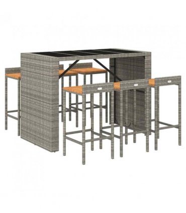 vidaXL Garden Bar Set | Grey