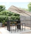 vidaXL Garden Bar Set | Black