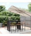 vidaXL Garden Bar Set | Black — V0671965020