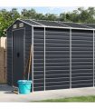 vidaXL Garden Shed Anthracite 191x980x198 cm Galvanised Steel — Size: 191 x 980 x 198 cm
