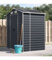 vidaXL Garden Shed | Anthracite | Galvanised Steel | 191x130x198 cm — Size: 191 x 130 x 198 cm