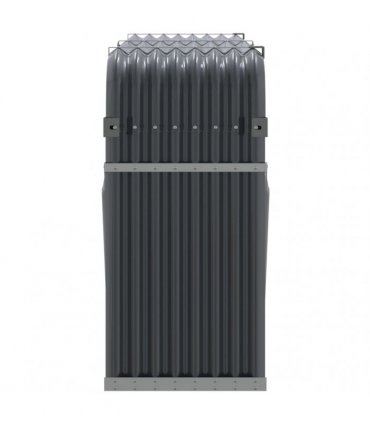 vidaXL Log Holder Anthracite 180x45x100 cm Galvanised Steel — Size: 180 x 45 x 100 cm