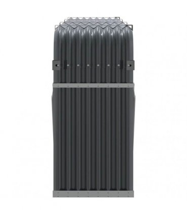 vidaXL Log Holder Anthracite 234x45x100 cm Galvanised Steel — Size: 234 x 45 x 100 cm