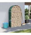 vidaXL Log Holder Green 120x45x210 cm Galvanised Steel — Size: 120 x 45 x 210 cm
