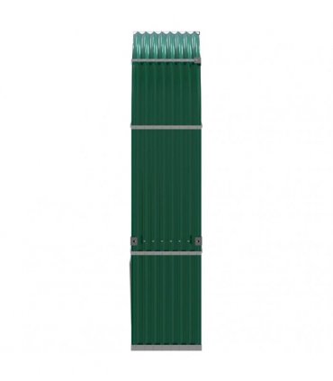 vidaXL Log Holder Green 120x45x210 cm Galvanised Steel — Size: 120 x 45 x 210 cm