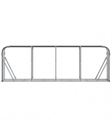 vidaXL Log Holder Anthracite 300x45x100 cm Galvanised Steel — Size: 300 x 45 x 100 cm