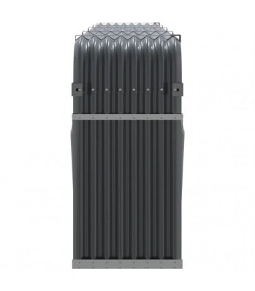 vidaXL Log Holder Anthracite 300x45x100 cm Galvanised Steel — Size: 300 x 45 x 100 cm