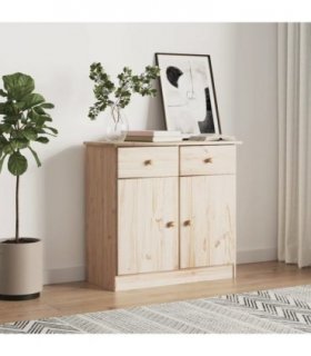 vidaXL Sideboard ALTA 77x35x73 cm Solid Wood Pine — Colour: natural