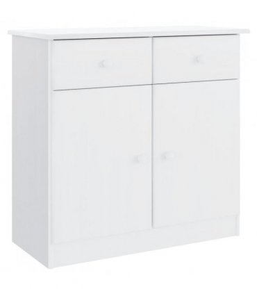 vidaXL Sideboard ALTA White 77x35x73 cm Solid Wood Pine