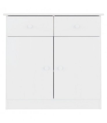 vidaXL Sideboard ALTA White 77x35x73 cm Solid Wood Pine