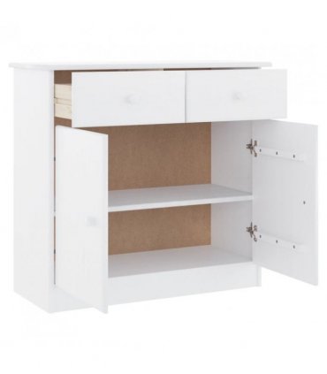 vidaXL Sideboard ALTA White 77x35x73 cm Solid Wood Pine