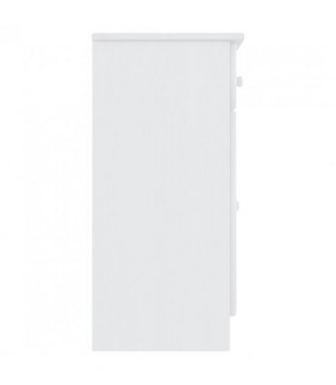 vidaXL Sideboard ALTA White 77x35x73 cm Solid Wood Pine