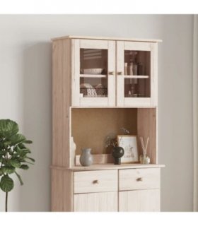 vidaXL Dresser Top ALTA 77x30x92 cm Solid Wood Pine — Colour: natural