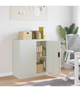 vidaXL File Cabinet Light Grey 79x40x90 cm Steel