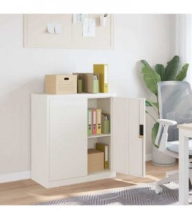 vidaXL File Cabinet White 79x40x90 cm Steel