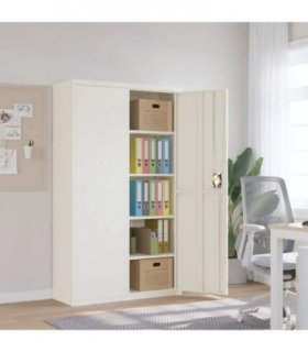 vidaXL File Cabinet White 105x40x180 cm Steel