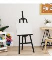 vidaXL Easel Stand Black 53.5x95x127 cm Solid Wood Pine