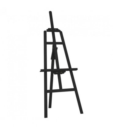vidaXL Easel Stand Black 53.5x95x127 cm Solid Wood Pine