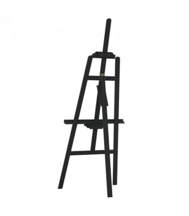 vidaXL Easel Stand Black 53.5x95x127 cm Solid Wood Pine