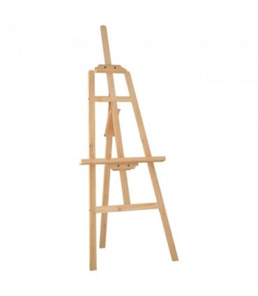 vidaXL Easel Stand 53.5x95x127 cm Solid Wood Pine — Colour: natural