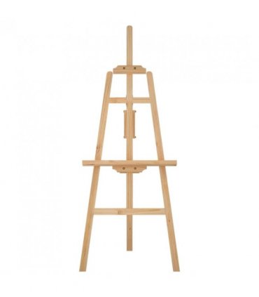 vidaXL Easel Stand 53.5x95x127 cm Solid Wood Pine — Colour: natural