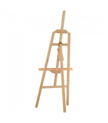 vidaXL Easel Stand 53.5x95x127 cm Solid Wood Pine — Colour: natural