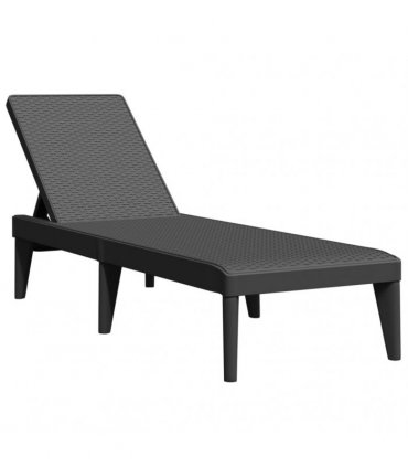 vidaXL Sun Lounger Anthracite 186x60x29 cm PP