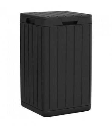 vidaXL Outdoor Garbage Bin Anthracite 38x38x65 cm PP