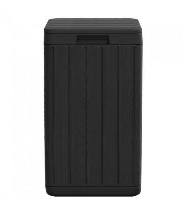 vidaXL Outdoor Garbage Bin Anthracite 38x38x65 cm PP