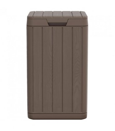 vidaXL Outdoor Garbage Bin Brown 38x38x65 cm PP