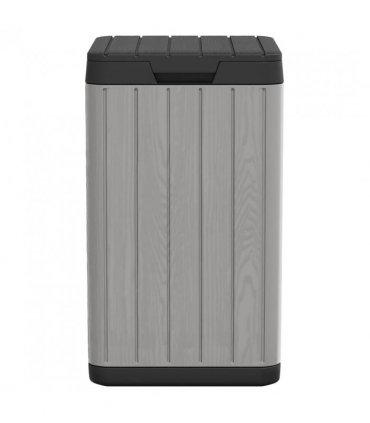 vidaXL Outdoor Garbage Bin Grey 38x38x65 cm PP