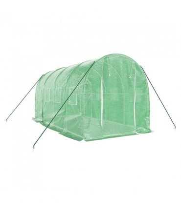vidaXL Greenhouse with Steel Frame Green 8 m² 4x2x2 m — Size: 4 x 2 x 2 m