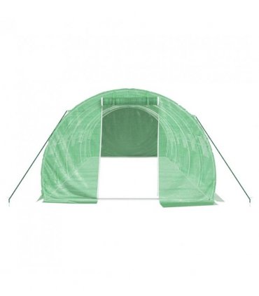 vidaXL Greenhouse with Steel Frame Green 18 m² 6x3x2 m — Size: 6 x 3 x 2 m