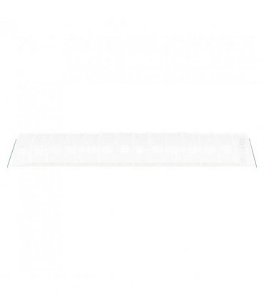 vidaXL Greenhouse with Steel Frame White 42 m² 14x3x2 m — Size: 14 x 3 x 2 m